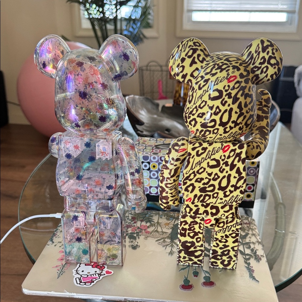 Holographic and Leopard Bearbrick Figures - Picture 4 of 4